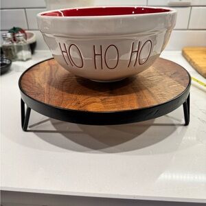 Rae Dunn White and Red 'Ho Ho Ho' Bowl